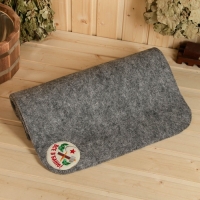 Лежак для бани темный с вышивкой "Все в баню" 150х50 см Лежак для бани темный с вышивкой "Все в баню" 150х50 см