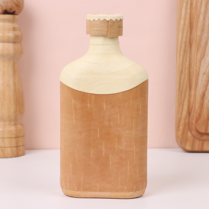 Фляжка &laquo;Шишки&raquo;, 4х8,5х17 см, береста