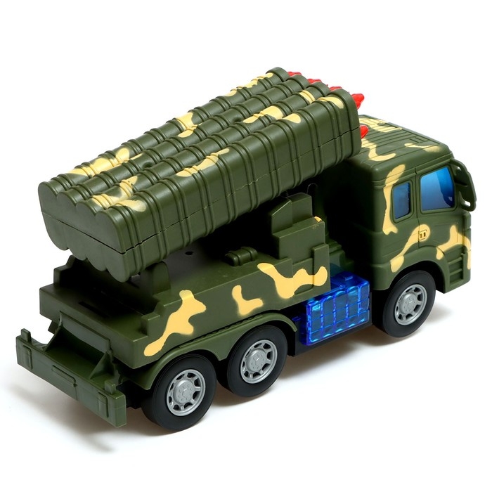 Машина &laquo;Военная&raquo;, на батарейках, свет и звук