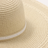 Шляпа женская MINAKU, цв. молочный, р-р 58 Шляпа женская MINAKU, цв. молочный, р-р 58