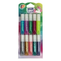 Гель с блёстками "Луч", 10 цветов х 5 мл, "Блеск" Гель с блёстками "Луч", 10 цветов х 5 мл, "Блеск"