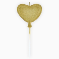 Свеча для торта &laquo;С днем рождения&raquo;, золотая, 5,5 х 12 см