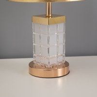 Лампа настольная "Корона" 1х40Вт Е27 1х3Вт LED золото 23х23х43см