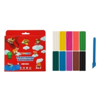 Пластилин мягкий (восковой) ЗХК "Цветик", 10 цветов, 150 г, со стеком, 3241784 Пластилин мягкий (восковой) ЗХК "Цветик", 10 цветов, 150 г, со стеком, 3241784