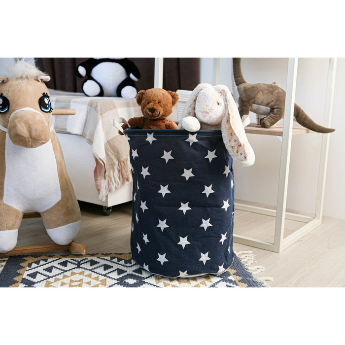 Корзина для белья Доляна «Звёздочки», 35×45 см Корзина для белья Доляна «Звёздочки», 35×45 см