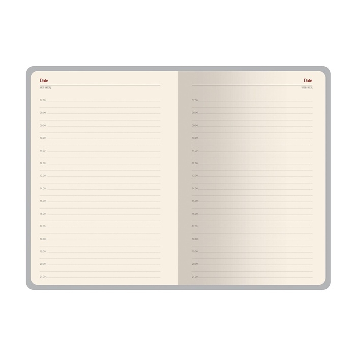 Ежедневник недатированный А5, 136 листов LYON, твердая обложка из искусственной кожи, магнитный хлястик, ляссе, кремовый блок 70 г/м2, синий