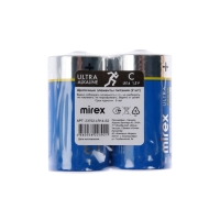 Батарейка алкалиновая Mirex, C, LR14-2S, 1.5В, спайка, 2 шт. Батарейка алкалиновая Mirex, C, LR14-2S, 1.5В, спайка, 2 шт.