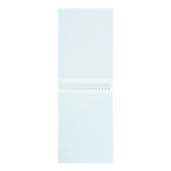 Блокнот А5, 80 листов в клетку на гребне METALLIC Мята, обложка бумвинил