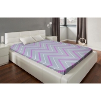 Простыня Этель 150х220 см «Сиренево-серые зигзаги» Простыня Этель 150х220 см «Сиренево-серые зигзаги»