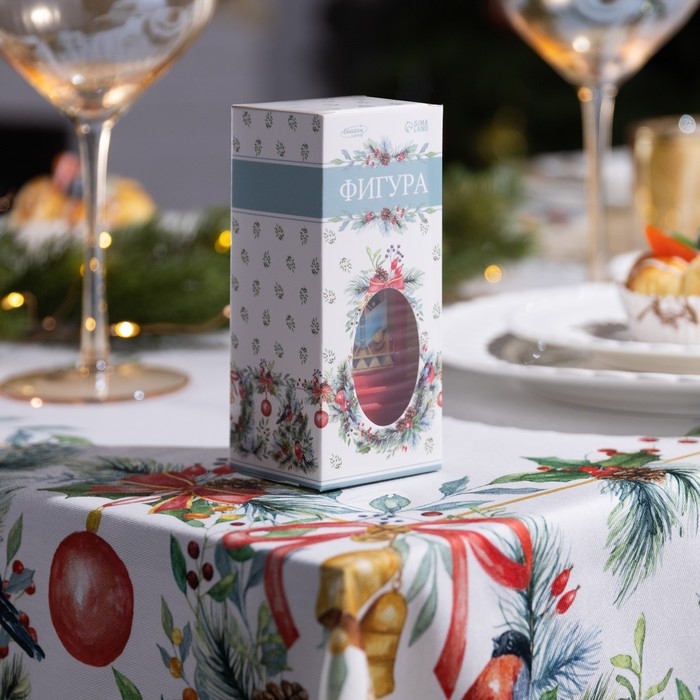 Светодиодная фигура &laquo;Красный фонарь с котиками&raquo; 5 &times; 12 &times; 5 см, пластик, батарейки AG13х3 (в комплекте), свечение тёплое белое