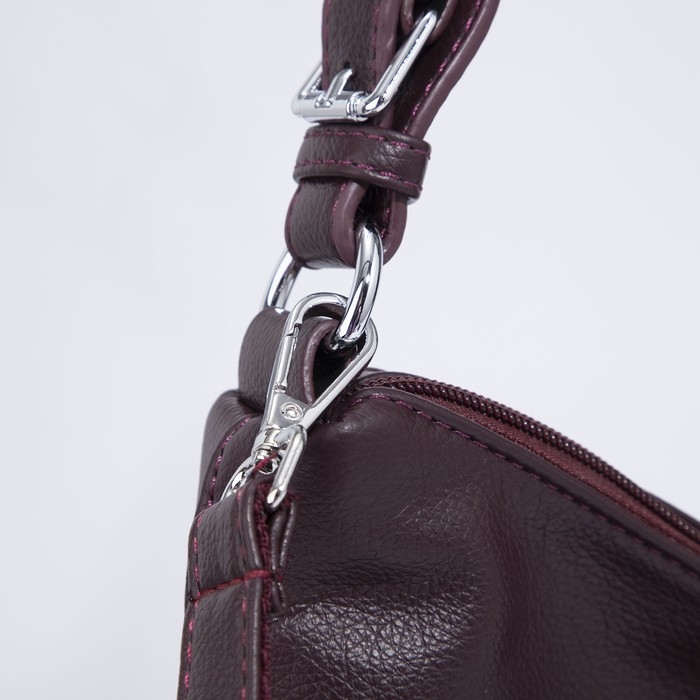 Сумка-мешок на молнии, цвет бордовый Сумка-мешок на молнии, цвет бордовый