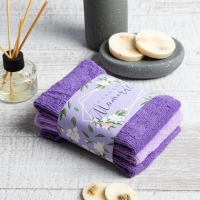 Набор махровых полотенец &laquo;Любимой мамочке&raquo; 30х30 см - 3 шт, 100% хлопок 340 гр/м2