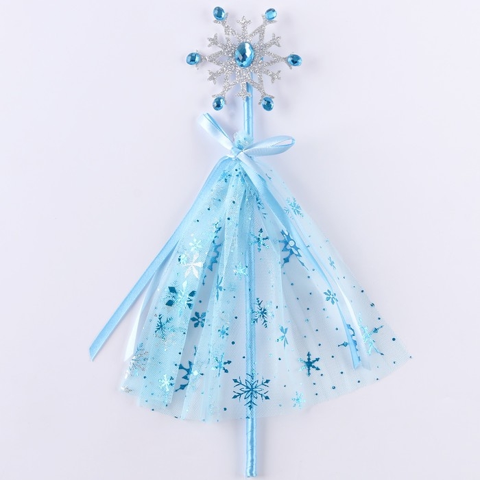 Карнавальный набор «Снежинка», 2 предмета: зажим для волос, жезл Карнавальный набор «Снежинка», 2 предмета: зажим для волос, жезл