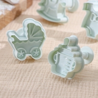 Набор плунжеров кондитерских Доляна «Малышок», 4 шт, 5×5 см, цвет МИКС Набор плунжеров кондитерских Доляна «Малышок», 4 шт, 5×5 см, цвет МИКС