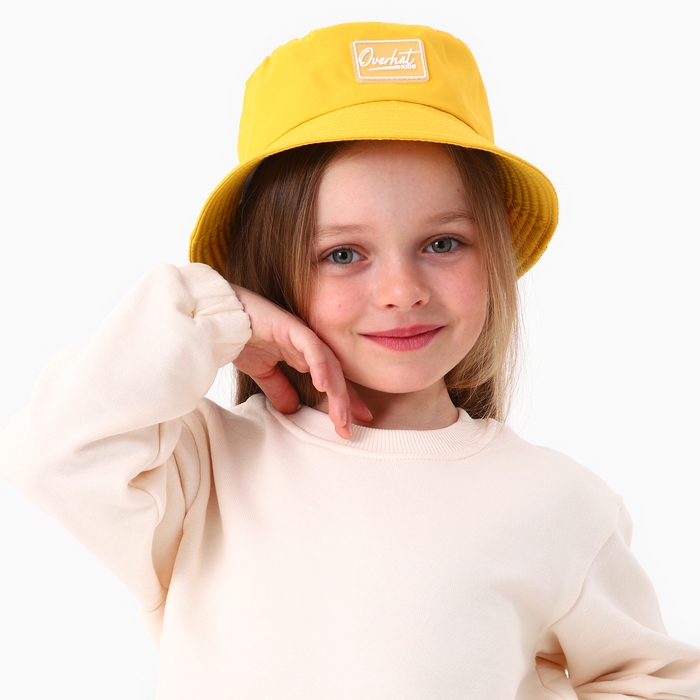 Панама детская для мальчика цвет жёлтый, р-р 48-50