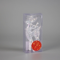 Украшение ёлочное "Созвездие" олень с белыми копытами, 16х7,5 см