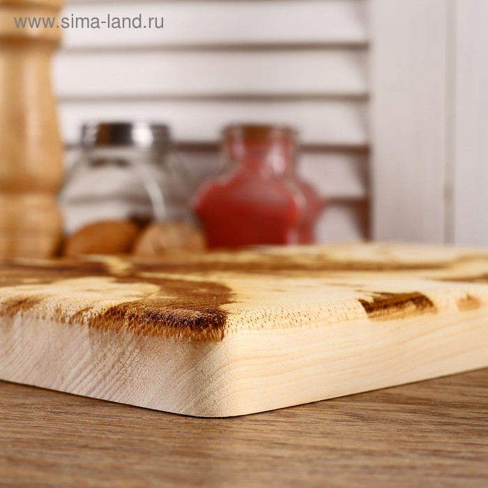 Доска из массива кедра &laquo;Сокол&raquo;, прямоугольная, 18 &times; 28 см