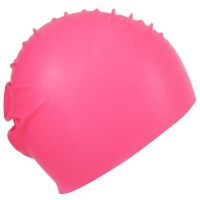 Шапочка для плавания взрослая ONLYTOP, резиновая, обхват 54-60 см