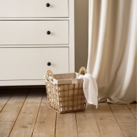 Корзина для хранения SL Home, ручное плетение, с ручками, квадратная, джут, 27&times;27&times;31 см