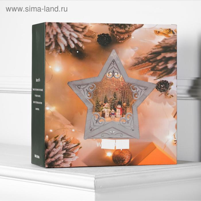 Светодиодная фигура «Снеговики у ёлки» 26 × 26 × 8 см, пластик, батарейки ААх3 (не в комплекте), свечение тёплое белое Светодиодная фигура «Снеговики у ёлки» 26 × 26 × 8 см, пластик, батарейки ААх3 (не в комплекте), свечение тёплое белое