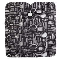 Пеньюар парикмахерский, цвет чёрный/белый Пеньюар парикмахерский, цвет чёрный/белый