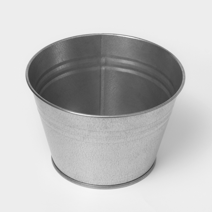 Кашпо оцинкованное, 3 л, ГОСТ