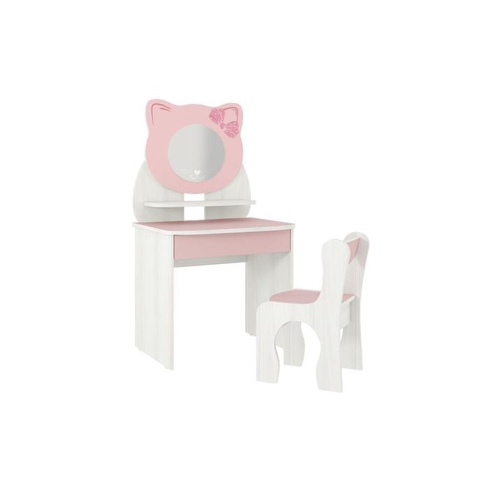 Набор детский Котёнок, 600х370х1120, Белый рамух/Розовый