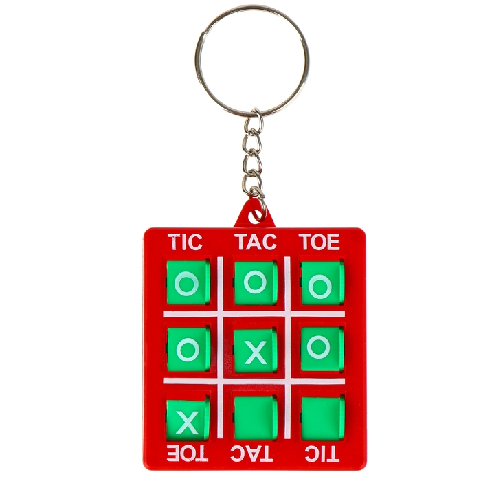 Головоломка &laquo;Крестики нолики&raquo; на брелоке, цвета МИКС