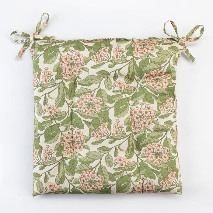 Сидушка на стул "Этель" Spring garden  42х42см, 100% хлопок, 190 г/м2