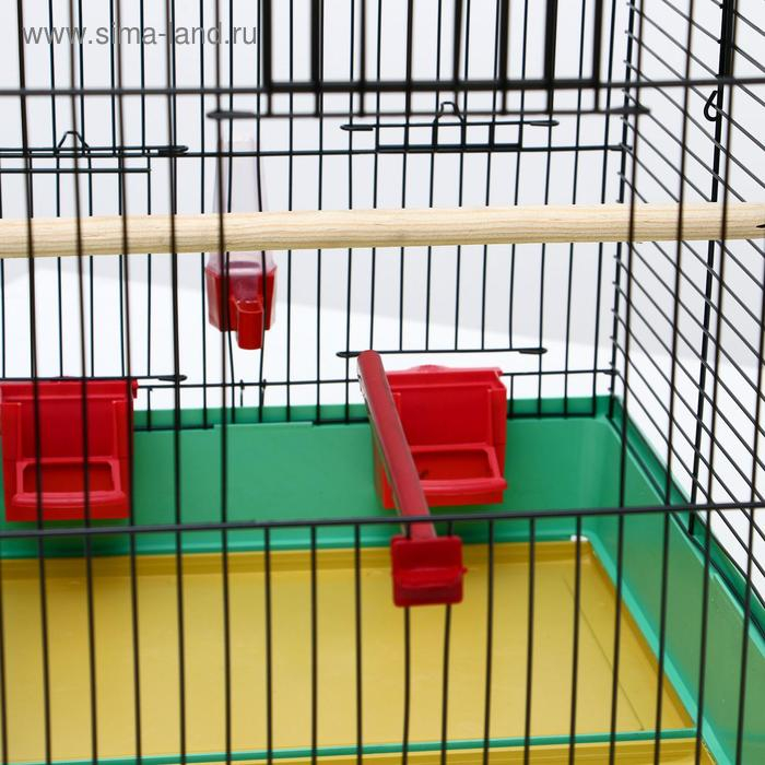 Клетка "Грация", 4 яруса, 50 х 36 х 65 см, микс цветов