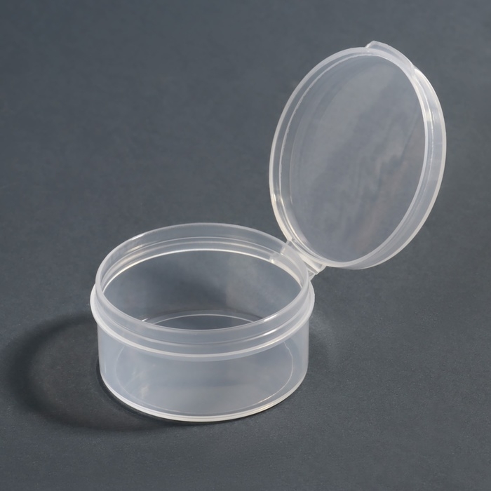 Набор органайзеров для декора, 4 шт, d = 4 × 1,9 см, цвет прозрачный Набор органайзеров для декора, 4 шт, d = 4 × 1,9 см, цвет прозрачный