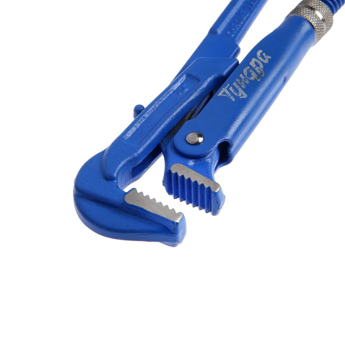 Ключ трубный рычажный ТУНДРА, плоский зажим 90&deg;, раскрытие до 30 мм, №0, 3/4"