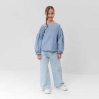 Джемпер для девочки MINAKU цвет голубой, рост 110 см