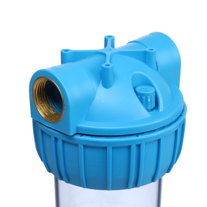 Корпус для фильтра ITA F20121-1P, 1", ключ и крепеж с воздушником, прозрачный