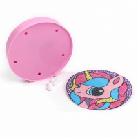 Ночник своими руками. Алмазная мозаика для детей с полным заполнением на ночнике «Единорожка», 15 х 15 см Ночник своими руками. Алмазная мозаика для детей с полным заполнением на ночнике «Единорожка», 15 х 15 см