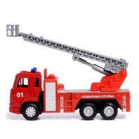 Грузовик металлический «КАМАЗ. Пожарная Служба», 1:54, инерция Грузовик металлический «КАМАЗ. Пожарная Служба», 1:54, инерция