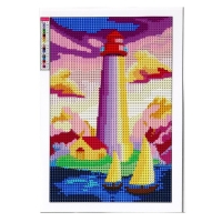 Алмазная мозаика с полным заполнением на холсте &laquo;Маяк&raquo;&lrm;, 20 х 30 см