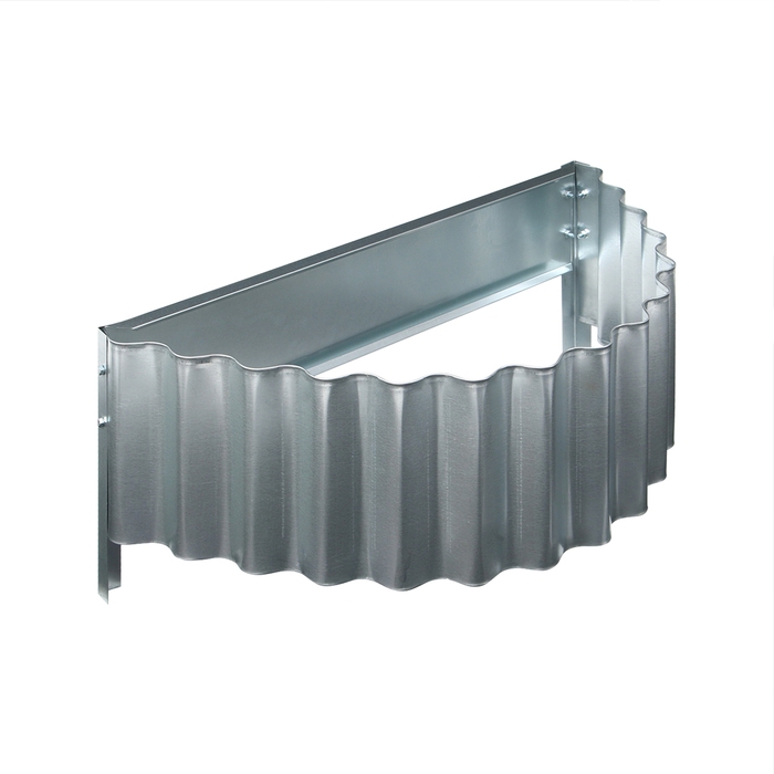 Клумба оцинкованная &laquo;Лепесток&raquo;, d = 70 см, высота бортика 15 см, Greengo