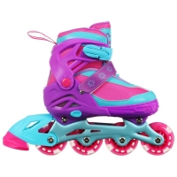 Коньки детские раздвижные Snow Cat, с роликовой платформой, р. 30-33 Коньки детские раздвижные Snow Cat, с роликовой платформой, р. 30-33