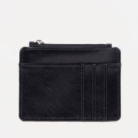 Картхолдер с отделом для монет, TEXTURA, цвет чёрный Картхолдер с отделом для монет, TEXTURA, цвет чёрный