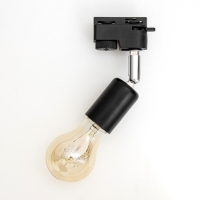 Светильник трековый "Спот" Е27 40Вт черный 3,5х5,5х15см Светильник трековый "Спот" Е27 40Вт черный 3,5х5,5х15см