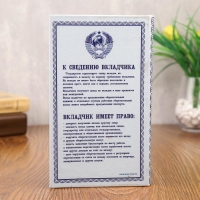 Сейф - книга "Сберегательная книжка" 21x13,5x5 см Сейф - книга "Сберегательная книжка" 21x13,5x5 см