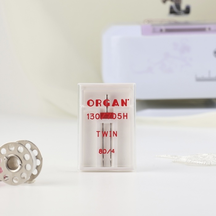 Игла для бытовых швейных машин, двойная, №80/4 Игла для бытовых швейных машин, двойная, №80/4