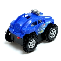 Машина-перевёртыш &laquo;Полиция&raquo;, работает от батареек, световые эффекты, МИКС