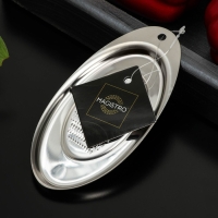 Тёрка для сыра овальная Magistro Vent, 14,2&times;7,2&times;0,9 см, нержавеющая сталь, цвет серебристый