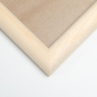 Фоторамка 40х60  см белое дерево № 5 (пластиковый экран)