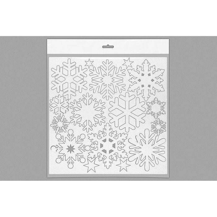 Набор снежинок для декора, счётный материал, цвет белый