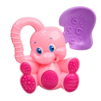 Погремушка - пищалка «Слоник», с эластичными элементами, цвет МИКС, Крошка Я Погремушка - пищалка «Слоник», с эластичными элементами, цвет МИКС, Крошка Я