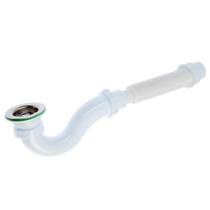 Сифон для душевого поддона Akvater, 1 1/2 Сифон для душевого поддона Akvater, 1 1/2" х 40 мм, c гибкой трубой 40х40/50 мм