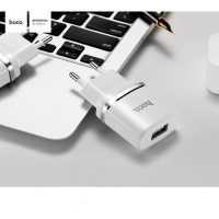 Сетевое зарядное устройство Hoco C11, USB - 1 А, кабель Lightning 1 м, белый Сетевое зарядное устройство Hoco C11, USB - 1 А, кабель Lightning 1 м, белый